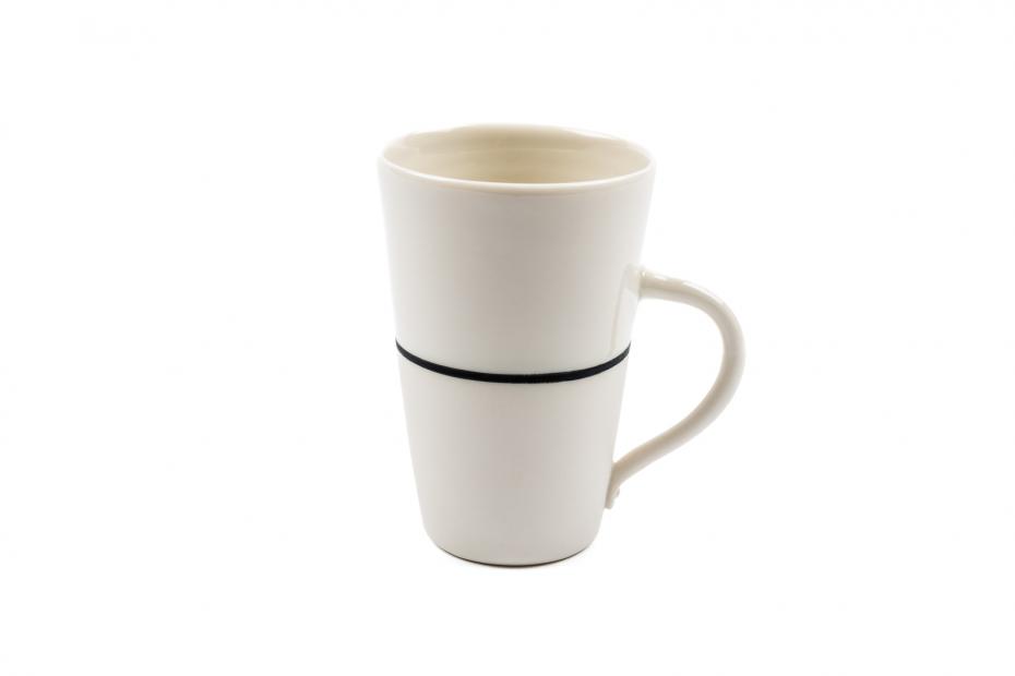 Tall white mug
